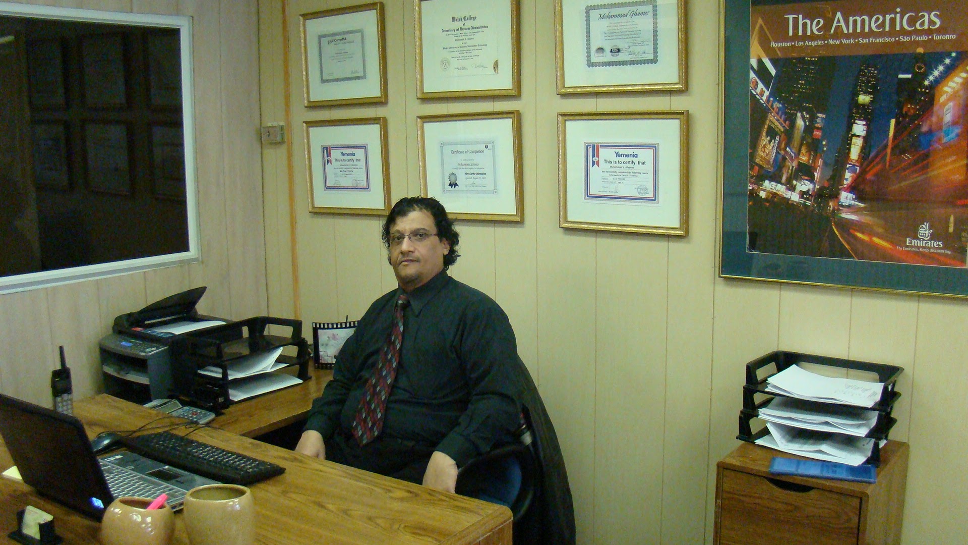 Founder at the office